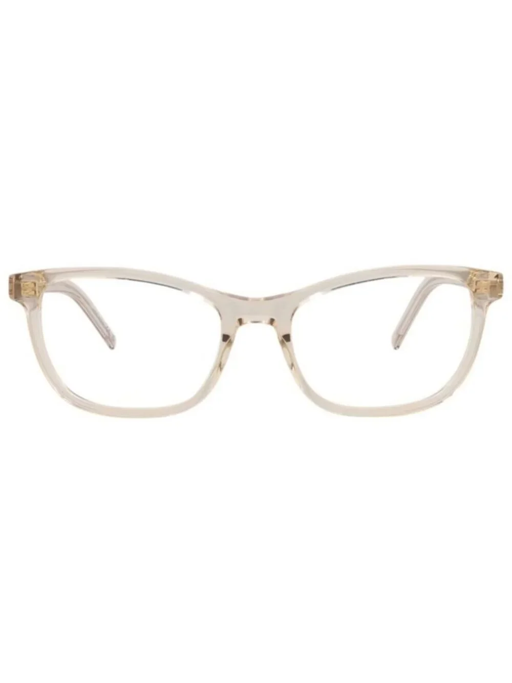 New Saint Laurent Womens Cat Eye Nude Nude Transparent Fashion Designer Eyeglass